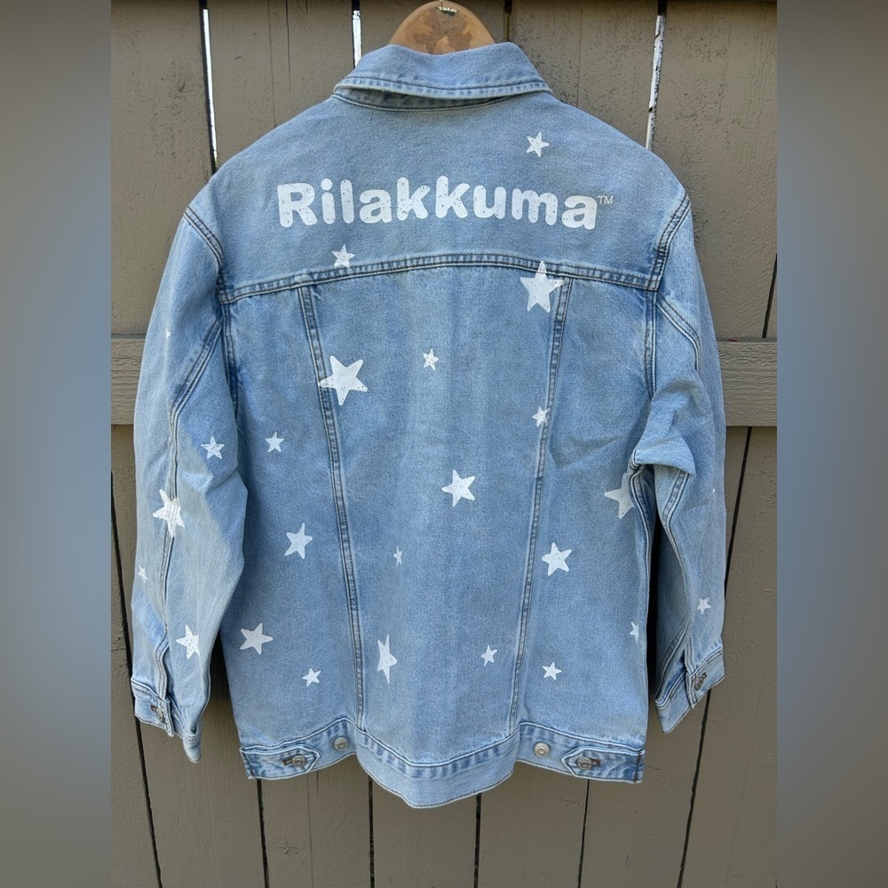 NWT Rilakkuma San Rio X Original 20th Anniversary Denim Jacket Limited Edition M - Picture 7 of 8